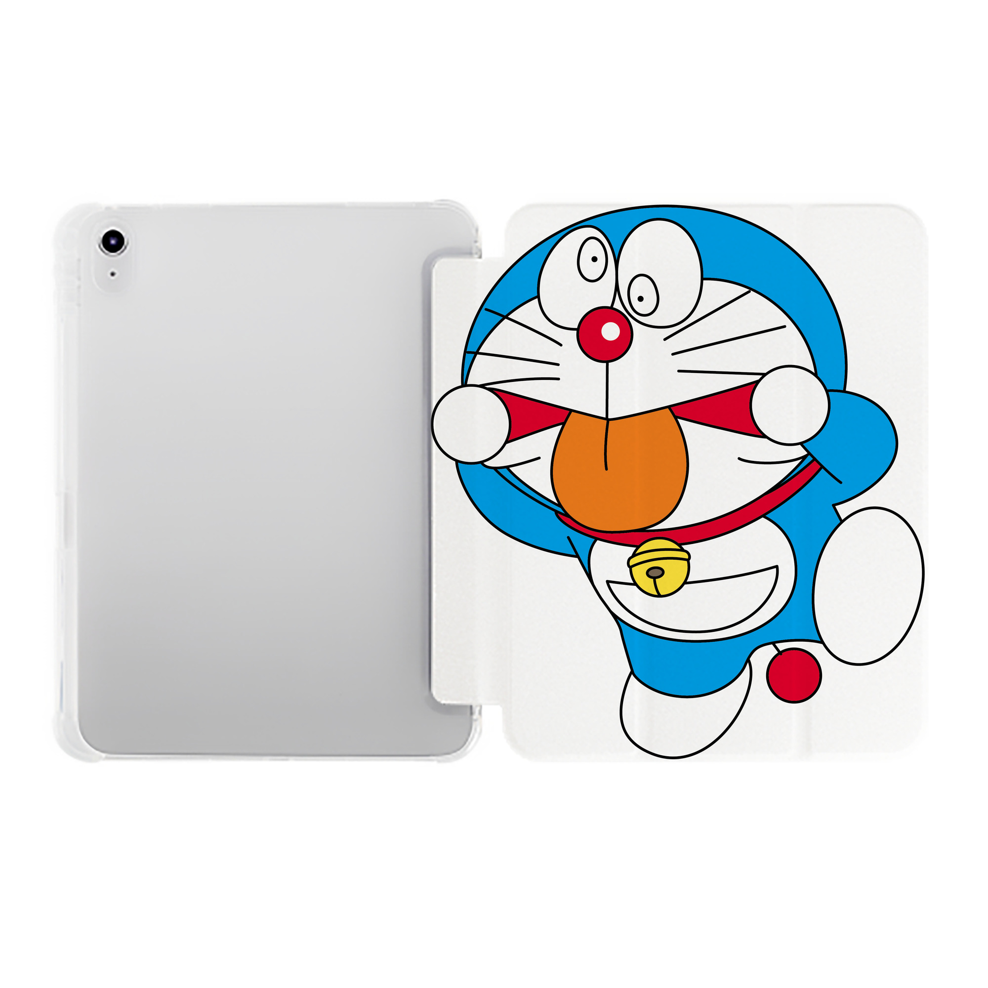 （画像用） ドラえもん Doraemon IPad ケース ペン収納付き 三つ折りスタンド PUレザー×シリコン 対応機種9.5/10.5/10.9インチ